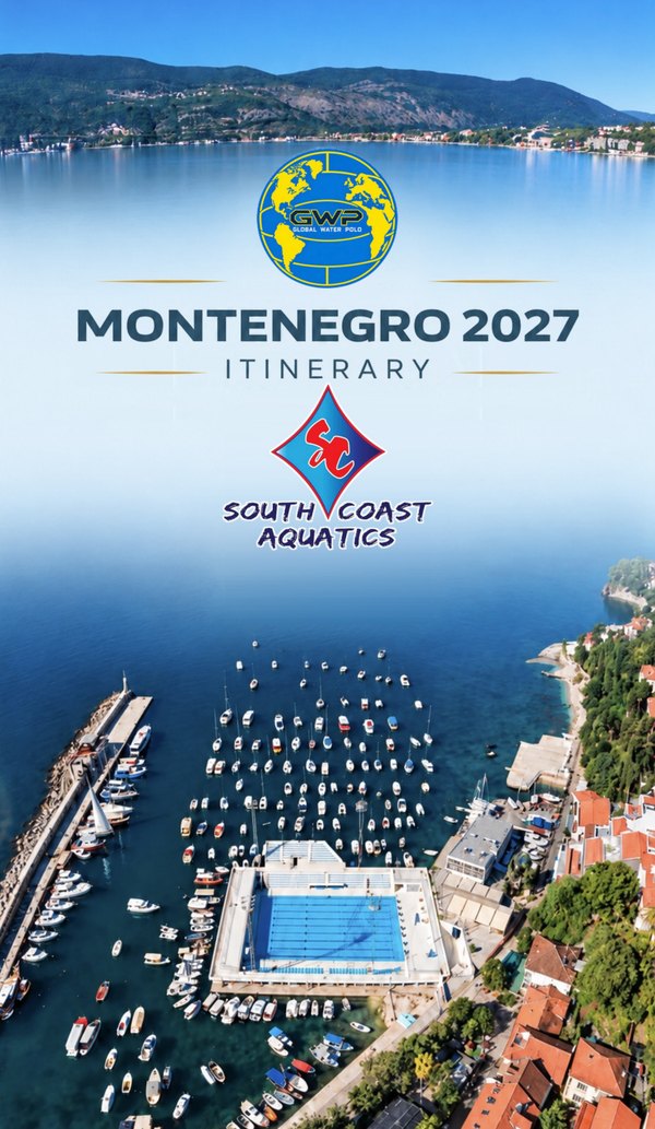 Cover of the South Coast &times; GWP Montenegro 2027 itinerary